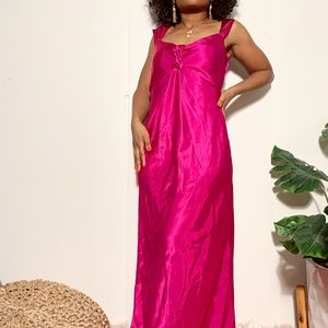 HOT PINK silky dress